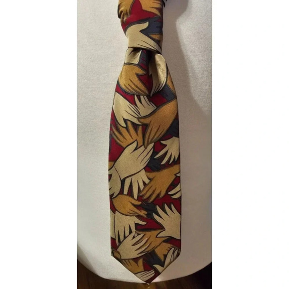 Vintage 1991 Apple Corps Limited Beatles I Wanna Hold Your Hand Mens Neck Tie - Picture 2 of 8